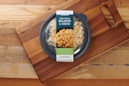 Four Cheese Macaroni _ Cheese - Above w Label - Bowls